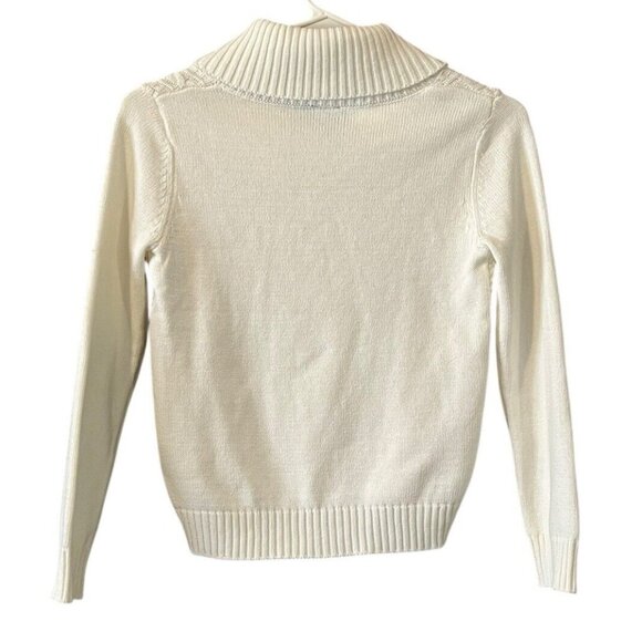 IZOD Boy's 2 Piece Cable Knit Sweater with Multi Color Button Up Shirt Sz: 6/7 - Picture 2 of 16